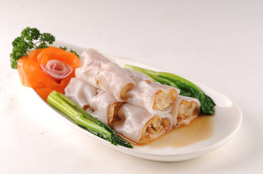 fried sausage rice roll